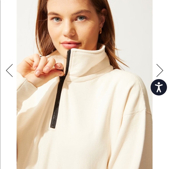 Solid&Striped Cream Pullover Size Small - Picture 3 of 14